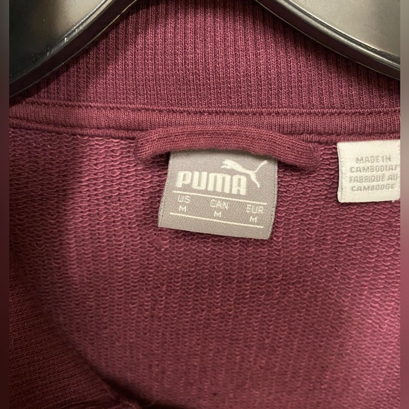 PUMA full zip sweatshirt Size Medium - Picture 2 of 5